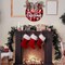 Christmas Door Sign Buffalo Plaid 12'' Welcome Sign Xmas Decorations Merry Christmas Wreath for Porch Wall Hanging Wreath Rustic Farmhouse Window Holiday Winter Wooden Indoor Outdoor Decor